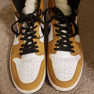 Mens tan white Jordan's  Sneakers Size 13.